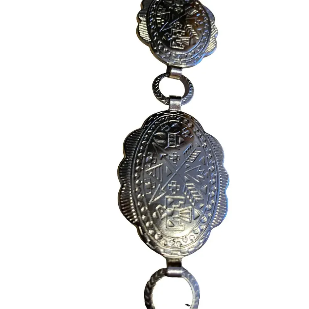 Women's Silver Metal Fashion Belt 26-32
